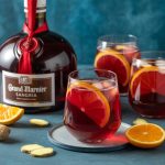 Grand marnier sangria with ginger notes for a citrus-forward punch