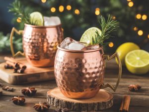 Yule mule recipe that balances holiday spices with fiery ginger beer
