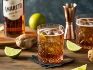 Amaretto cocktail recipes made vibrant with a touch of ginger beer