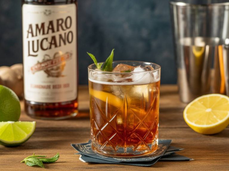 Amaro Lucano cocktail recipes where ginger beer adds a zesty lift