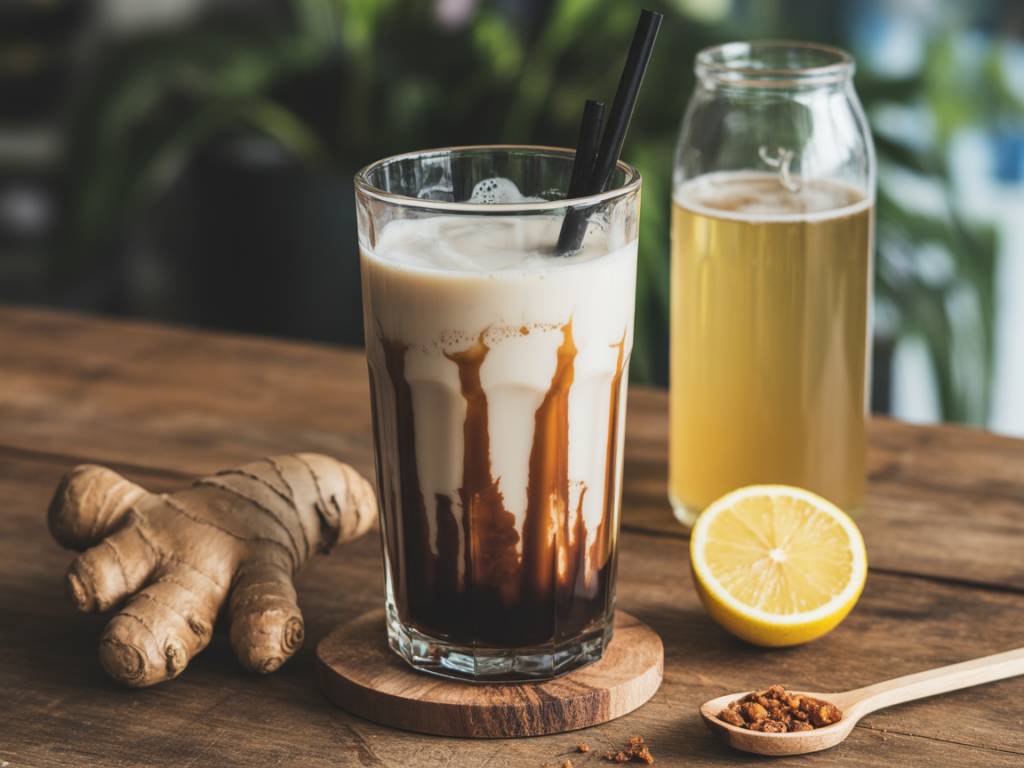 Black milk drink and its surprising pairing with spicy ginger beer