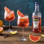 Aperol grapefruit spritz meets ginger beer in a bittersweet bubbly fusion