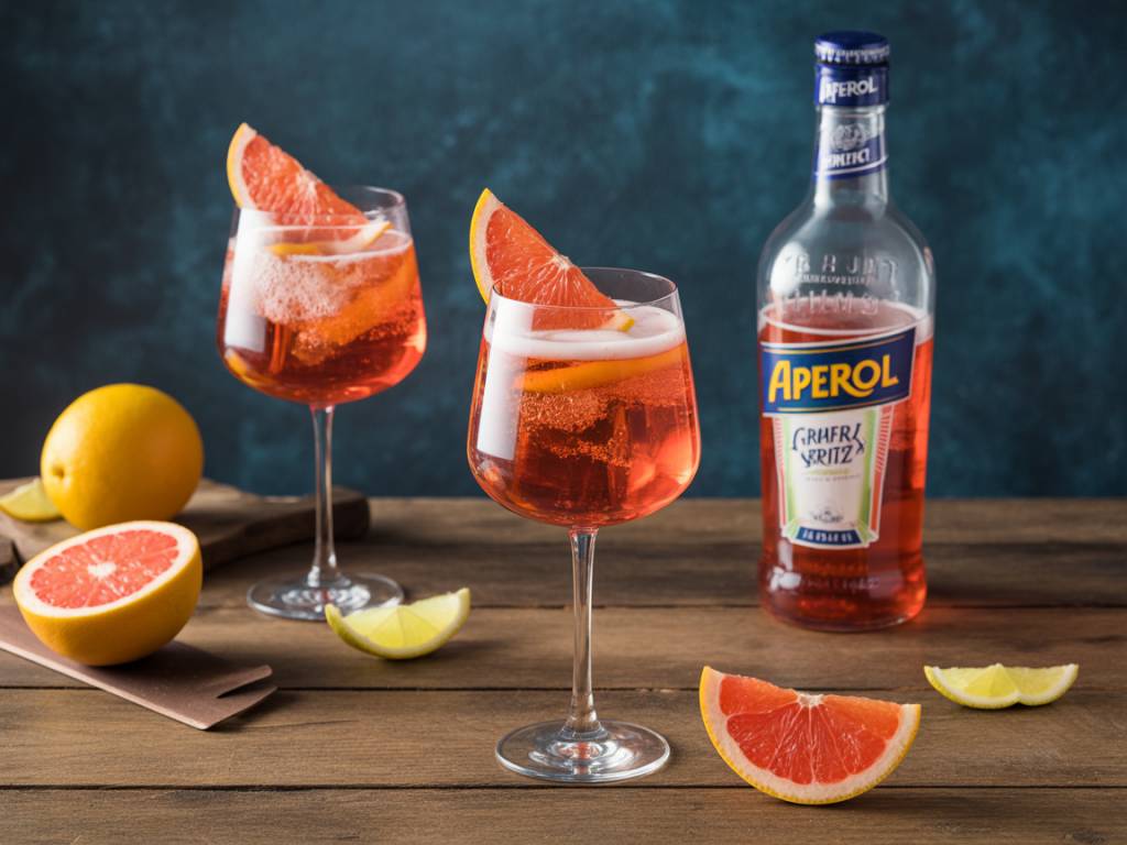 Aperol grapefruit spritz meets ginger beer in a bittersweet bubbly fusion