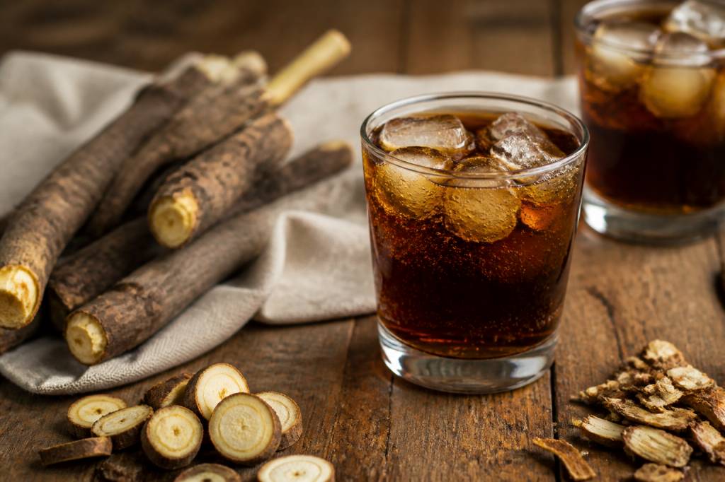 What is sarsaparilla soda and how does it differ from ginger beer